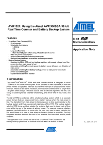 AVR1321: Using the Atmel AVR XMEGA 32