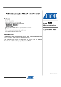 AVR1306: Using the XMEGA Timer/Counter