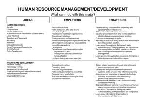 human resource management/development