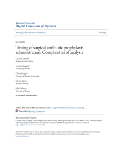 Timing of surgical antibiotic prophylaxis administration: Complexities