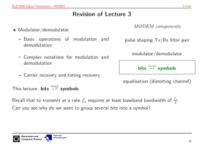 (constellation diagram) and modulation signal