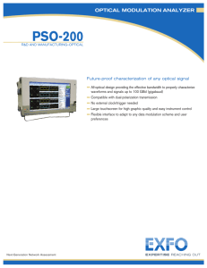 PSO-200 Optical Modulation Analyzer