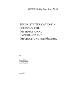 sexuality education in schools international