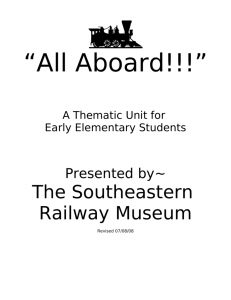 All Aboard!!! - the Southeastern Railway Museum