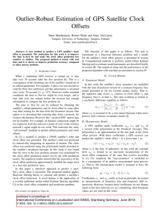 Outlier-Robust Estimation of GPS Satellite Clock Offsets