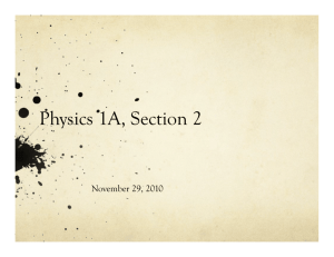 Physics 1A, Section 2