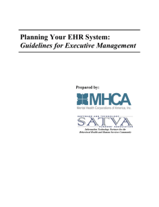 Planning Your EHR System: Guidelines for Executive Management