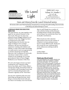 02-2012 - Laurel Historical Society