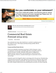 3/27/2014 - Commercial Real Estate Forecast 2014-2015