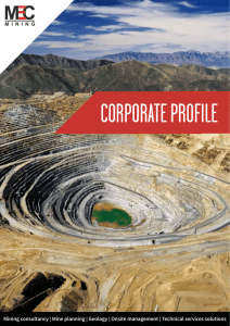 Mining consultancy | Mine planning | Geology | Onsite management