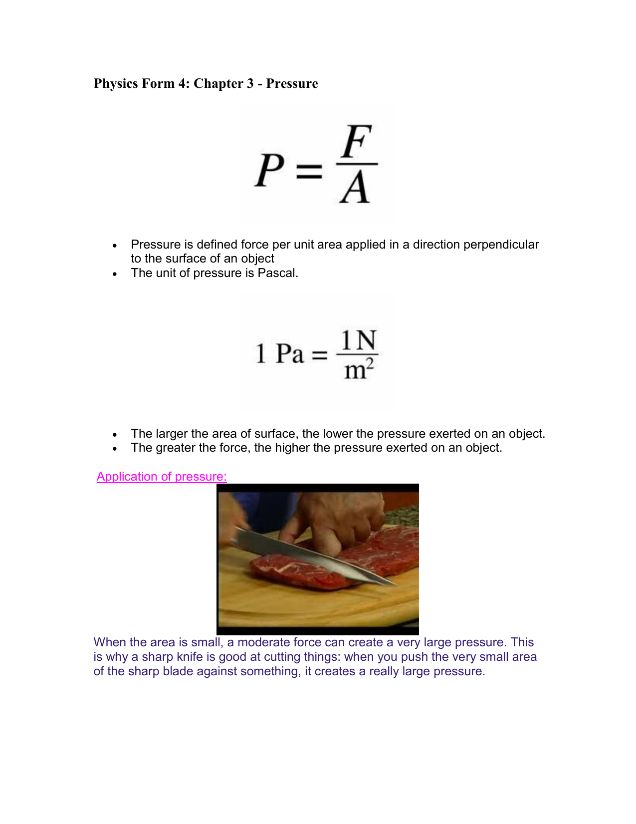 Physics Form 4 Chapter 3