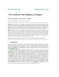 The Incidence Hopf Algebra of Graphs