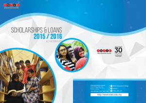 Scholarships & loans 2015 / 2016