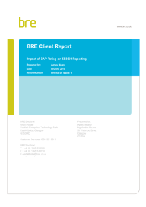 PR1068-01 - Impact of SAP Rating on EESSH Reporting