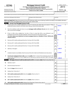 MCC Savings Tax Example - IRS Form 8396