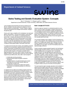 Swine Testing and Genetic Evaluation System