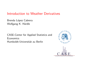 Introduction to Weather Derivatives