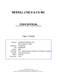 merrill lynch & co inc - Taxpayers for Common Sense