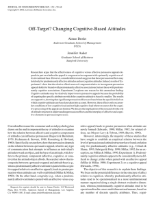 Off-Target? Changing Cognitive-Based Attitudes