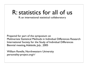 R: statistics for all of us