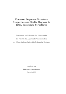 Common Sequence Structure Properties and Stable Regions in