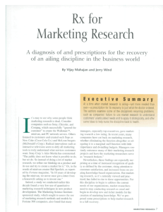 Rx for Marketing Research