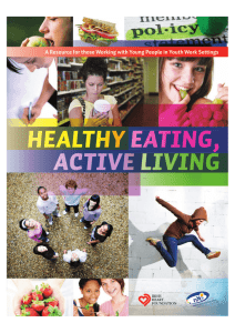 healthy eating, active living - National Youth Health Programme