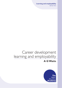 Career development learning and employability