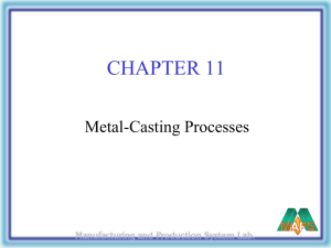 Summary of Casting Processes, Their Advantages and Limitations