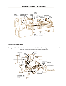 Turning: Engine Lathe Detail - Class Notes From Rajan Mital