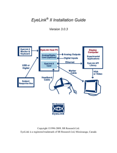 EyeLink II Installation Guide