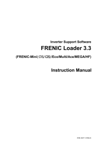 FRENIC Loader 3.3 Instruction Manual INR-SI47-1549d-E