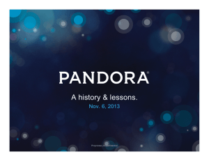 Pandora Web to App History.pptx