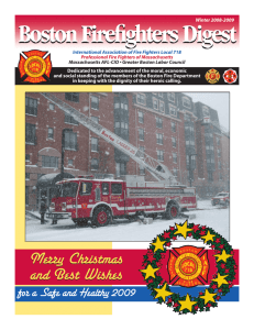 Boston Firefighters Digest - Boston Firefighters Local 718