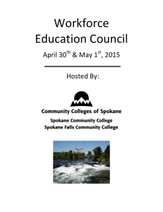 Spring 2015 Packet - Washington State Board for Community and