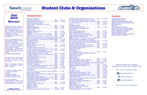 Student Clubs & Organizations - Baruch College