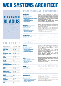 resume - Lex Blagus