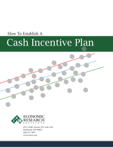 How To Establish A Cash Incentive Plan