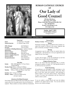 April 7, 2013 - Church of Our Lady of Good Counsel
