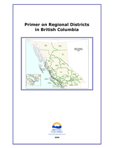 A Primer on Regional Districts in British Columbia