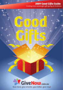 2009 Good Gifts Guide