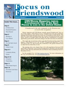 CNN/Money Magazine names Friendswood One of the Best Places