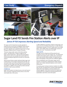 Sugar Land FD Sends Fire Station Alerts over IP
