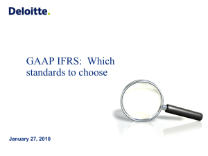 GAAP IFRS - Financial Management Institute of Canada