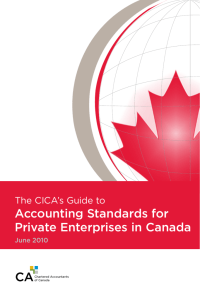 Accounting Standards for Private Enterprises in Canada