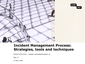 Incident Management Process: Strategies, tools and techniques