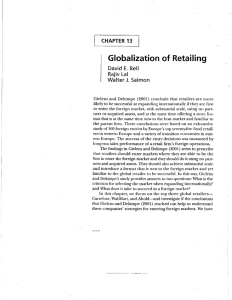 Globalization of Retailing