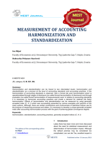 measurement of accounting harmonization and