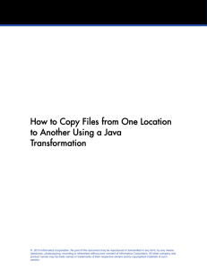 How to Copy Files from One Location to Another Using a Java