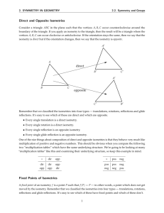 Direct and Opposite Isometries